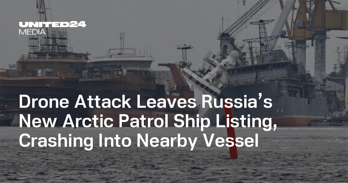 Drone Attack Leaves Russia’s New Arctic Patrol Ship Listing, Crashing Into