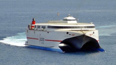 Ferry “Volcán de Tirajana” Sidelined Due to Waterjet Damage