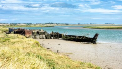 I walked the Saxon Shore Way past rusting fishing boats to a legendary pub