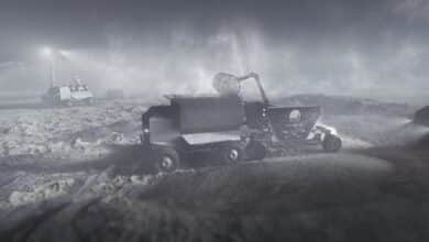 Robotic excavator prototype targets autonomous moon base construction