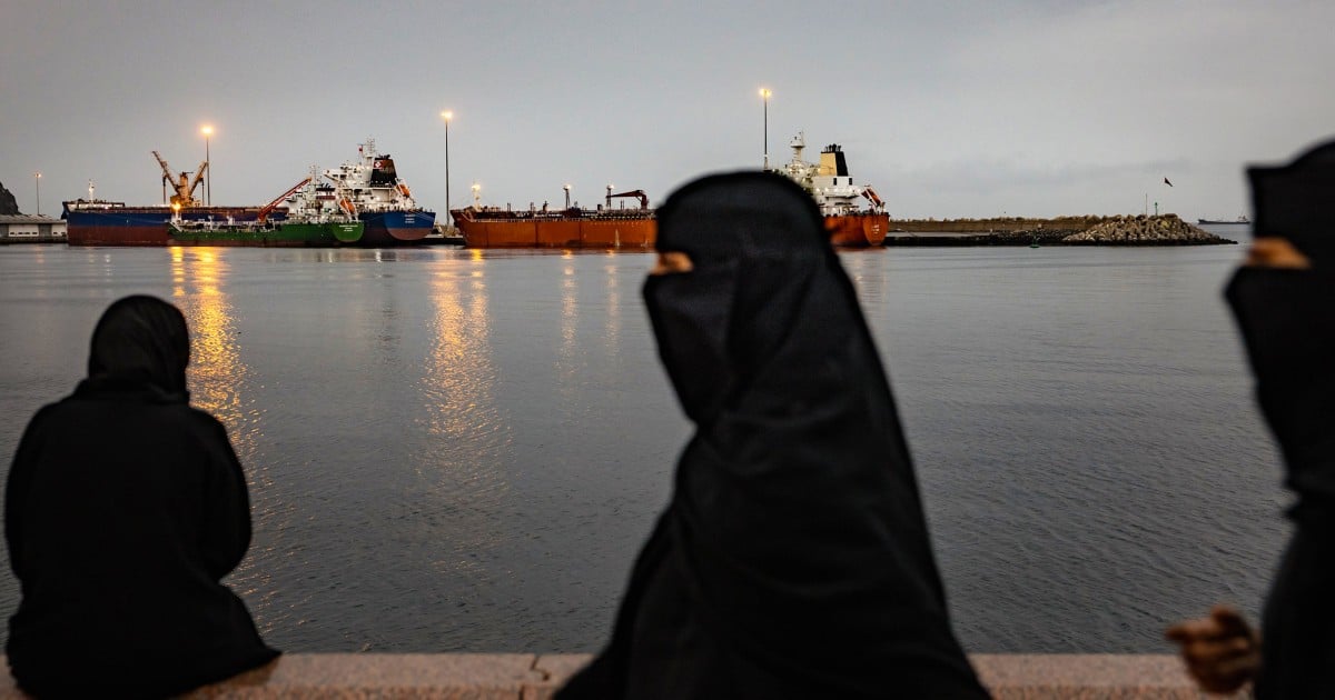 Sailors stranded in Persian Gulf as rockets fly over their