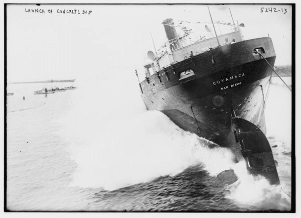 The day Point Loma launched a ship made of concrete