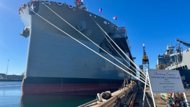 U.S. Navy ship christened at NASSCO shipyard part of Trump ‘golden fleet’ plans