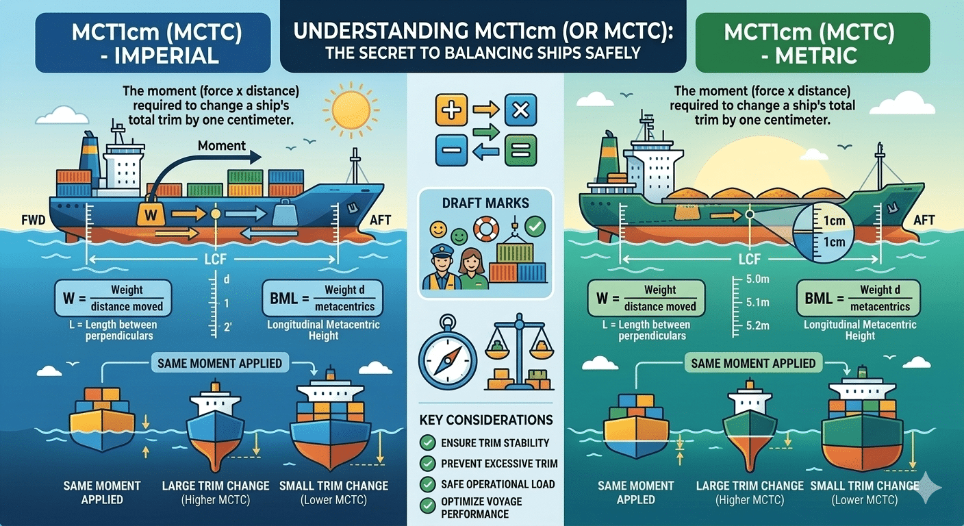 Mastering Ship Balance: What is the Moment to Change Trim one Centimeter (MCTC)?