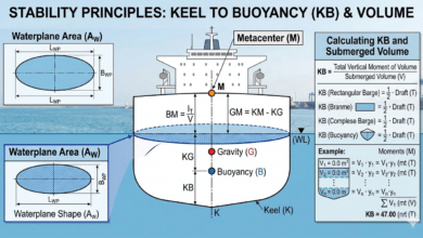 Understanding KB in Ship Stability: Box Vessels vs. Ship Shapes