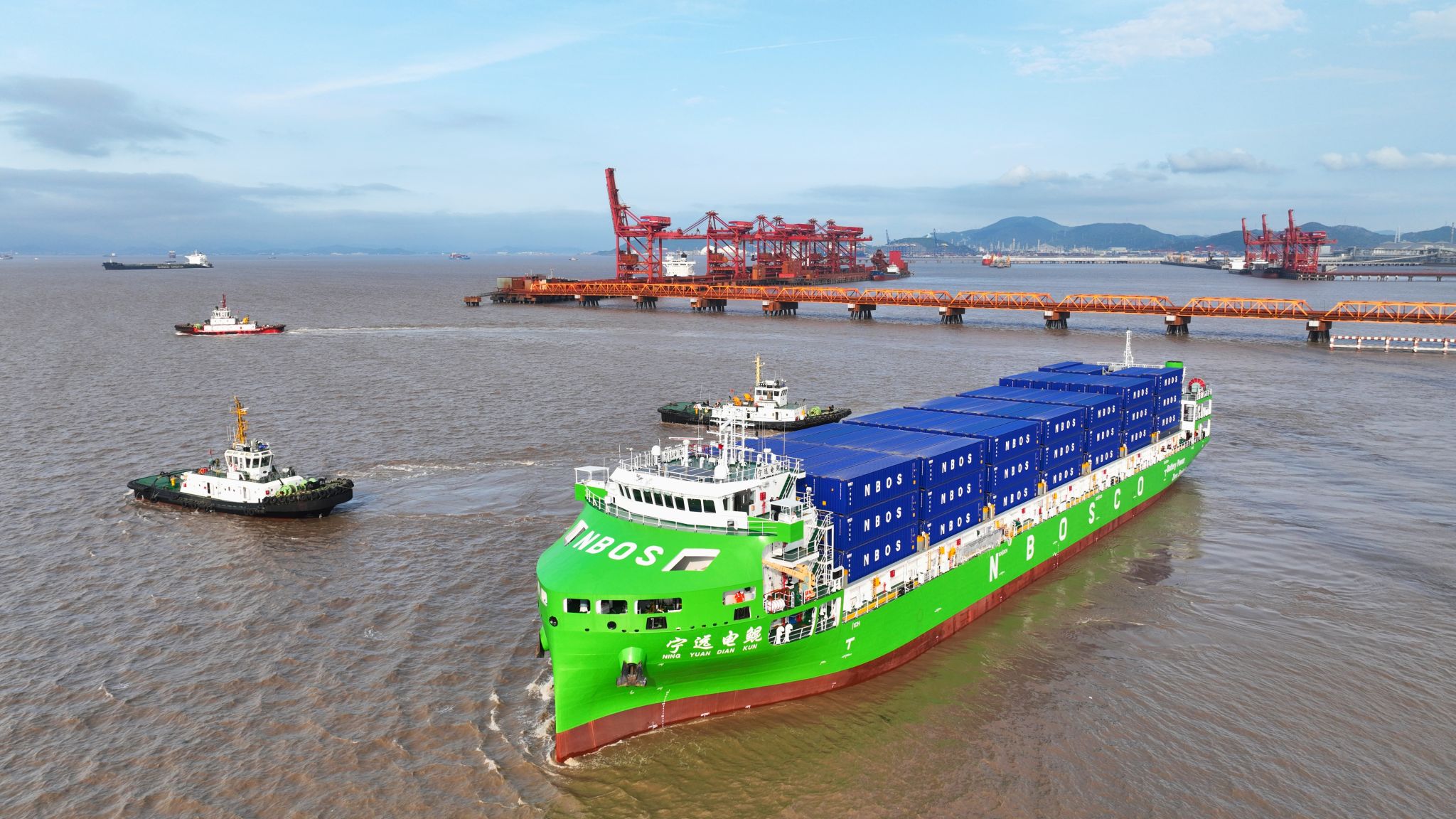 China Launches World’s Largest Electric Container Ship