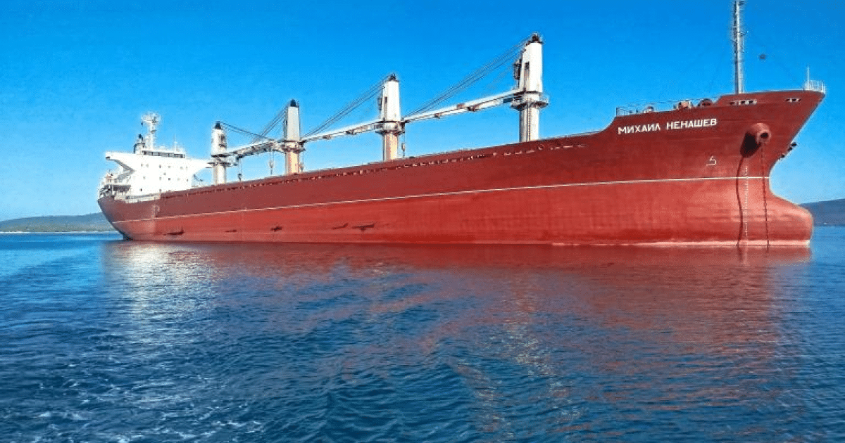 Russian ship carrying stolen grain changes destination