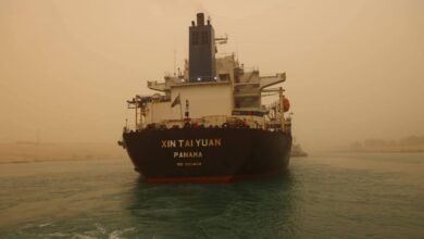Suez Canal refloats grounded bulk carrier after rudder