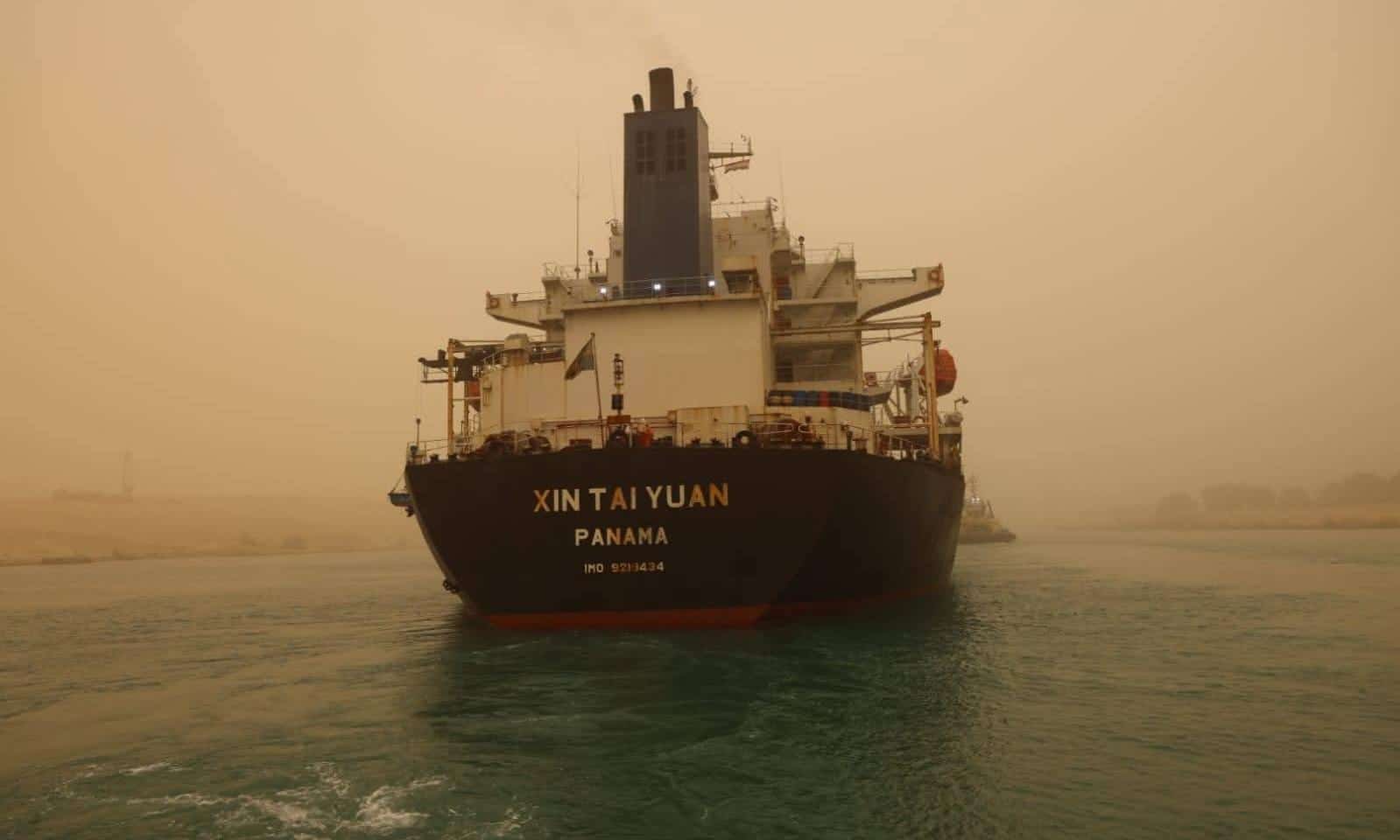 Suez Canal refloats grounded bulk carrier after rudder