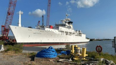 US Navy launches oceanographic survey ship USNS Robert Ballard