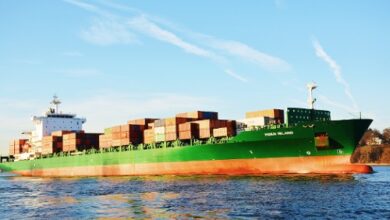 Container Ship Struck by Missile