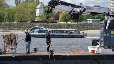 Salvage operation underway for sunken cargo ship in Port of Antwerp