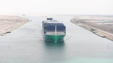 World’s largest LNG-powered container ship completes maiden Suez Canal transit