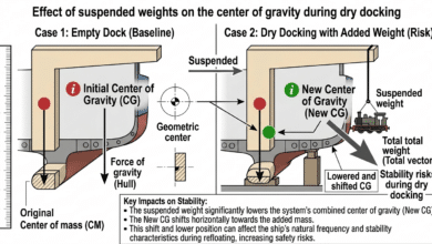 Stability risks during dry docking