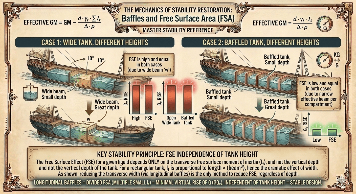 FSE independent of the height of the tank