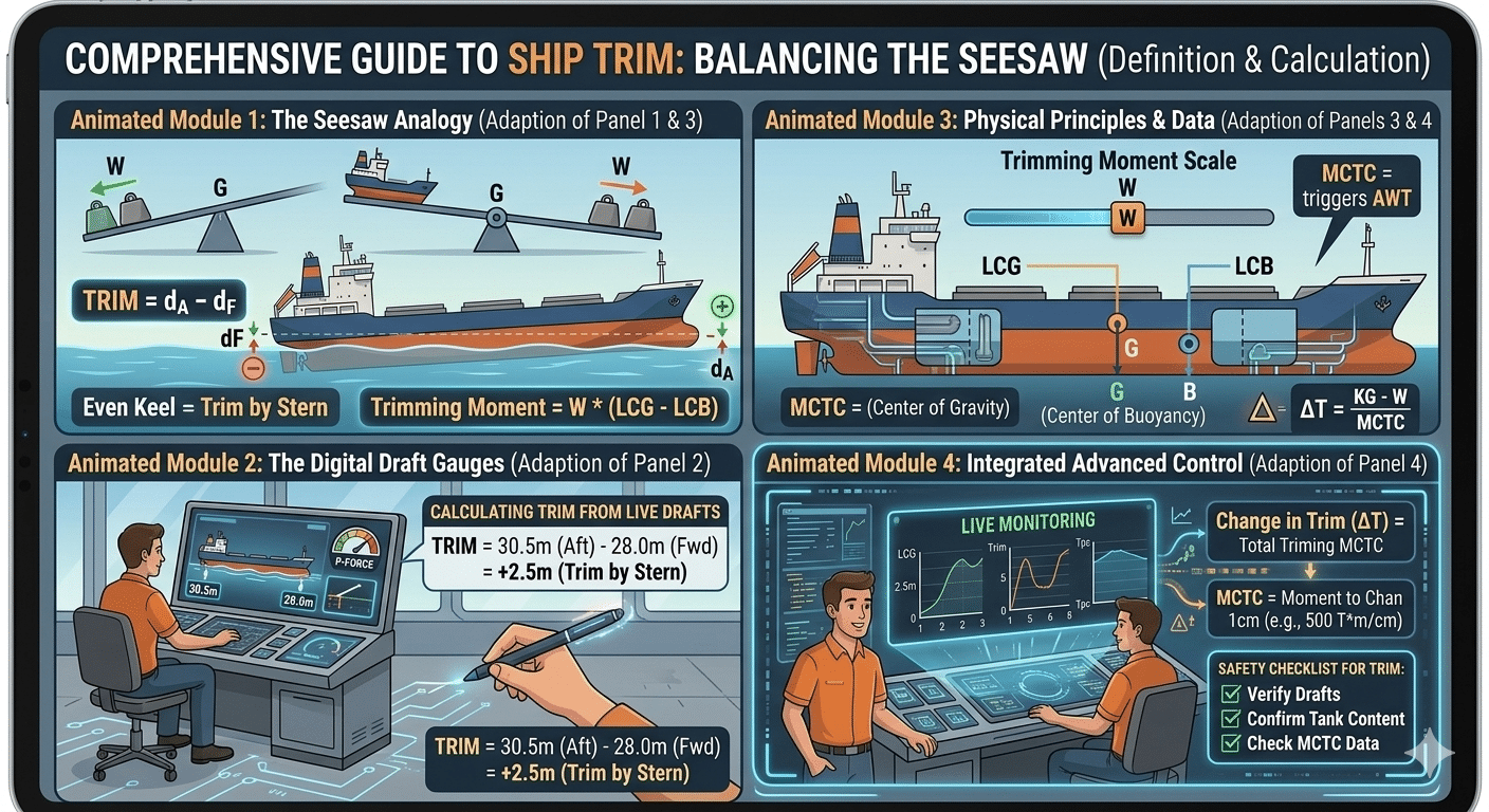 Balancing the Seesaw: Defining Ship Trim and How to Calculate It?