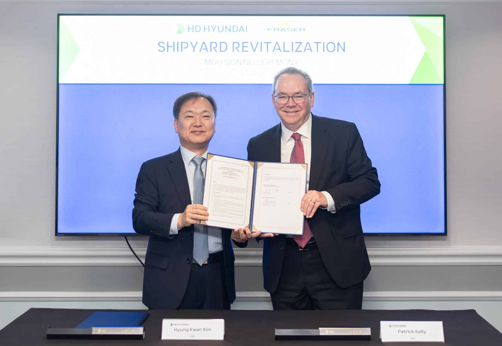 HD KSOE, US firm sign MOU on shipyard revitalization