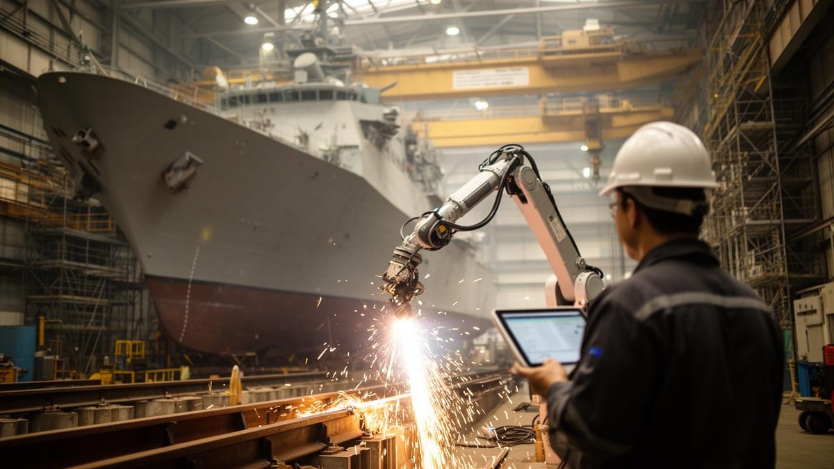HD Hyundai Transplants 'Intelligent Welding' to Key U.S. Navy Shipbuilding Yard