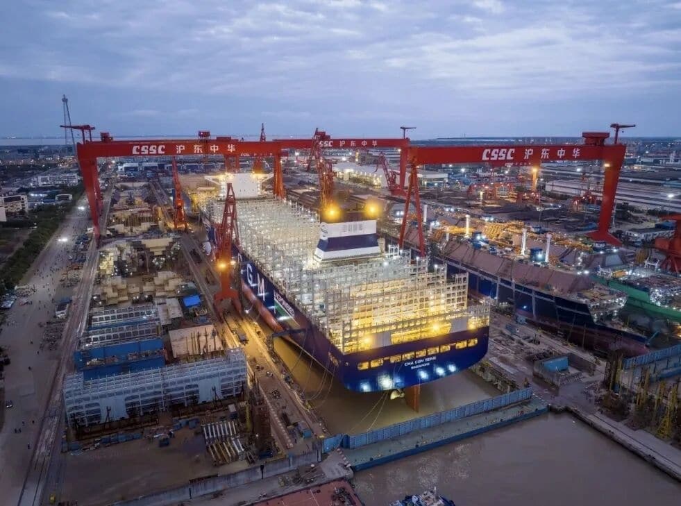Chinese shipbuilders are enjoying reflective profits as crude oil supply lines