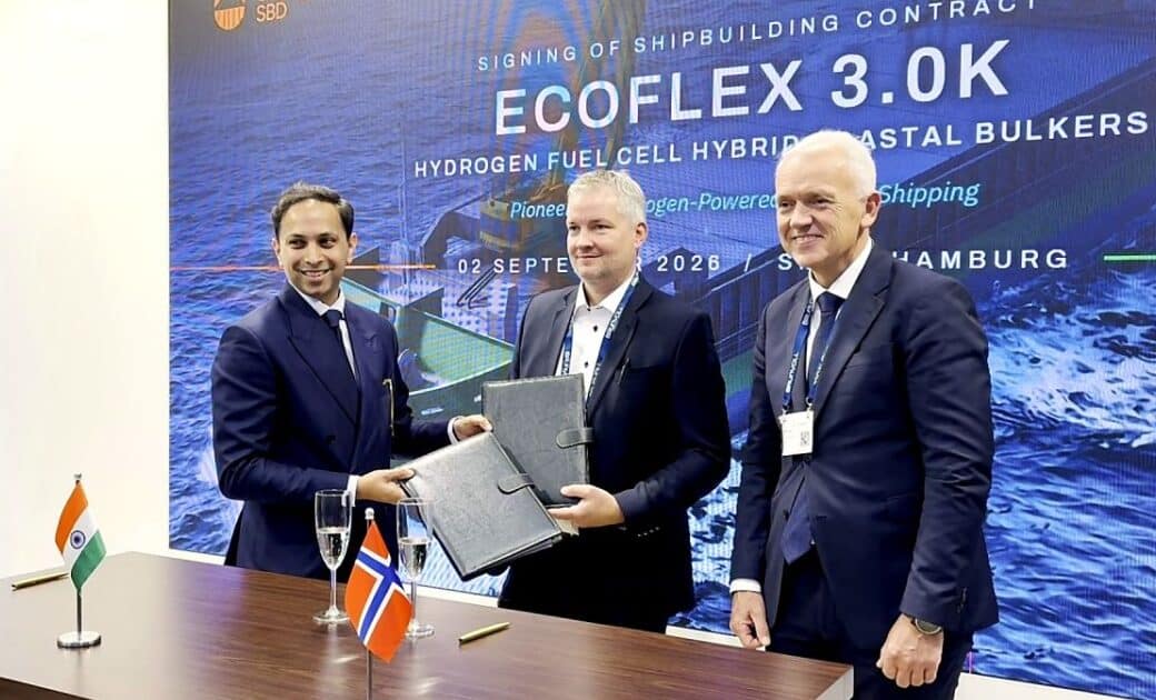 Chowgule Shipbuilding signs contract with GMI for two hydrogen-powered cargo
