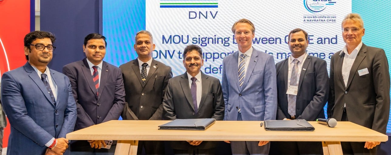 DNV at SMM: DNV and GRSE sign advanced shipbuilding MoU