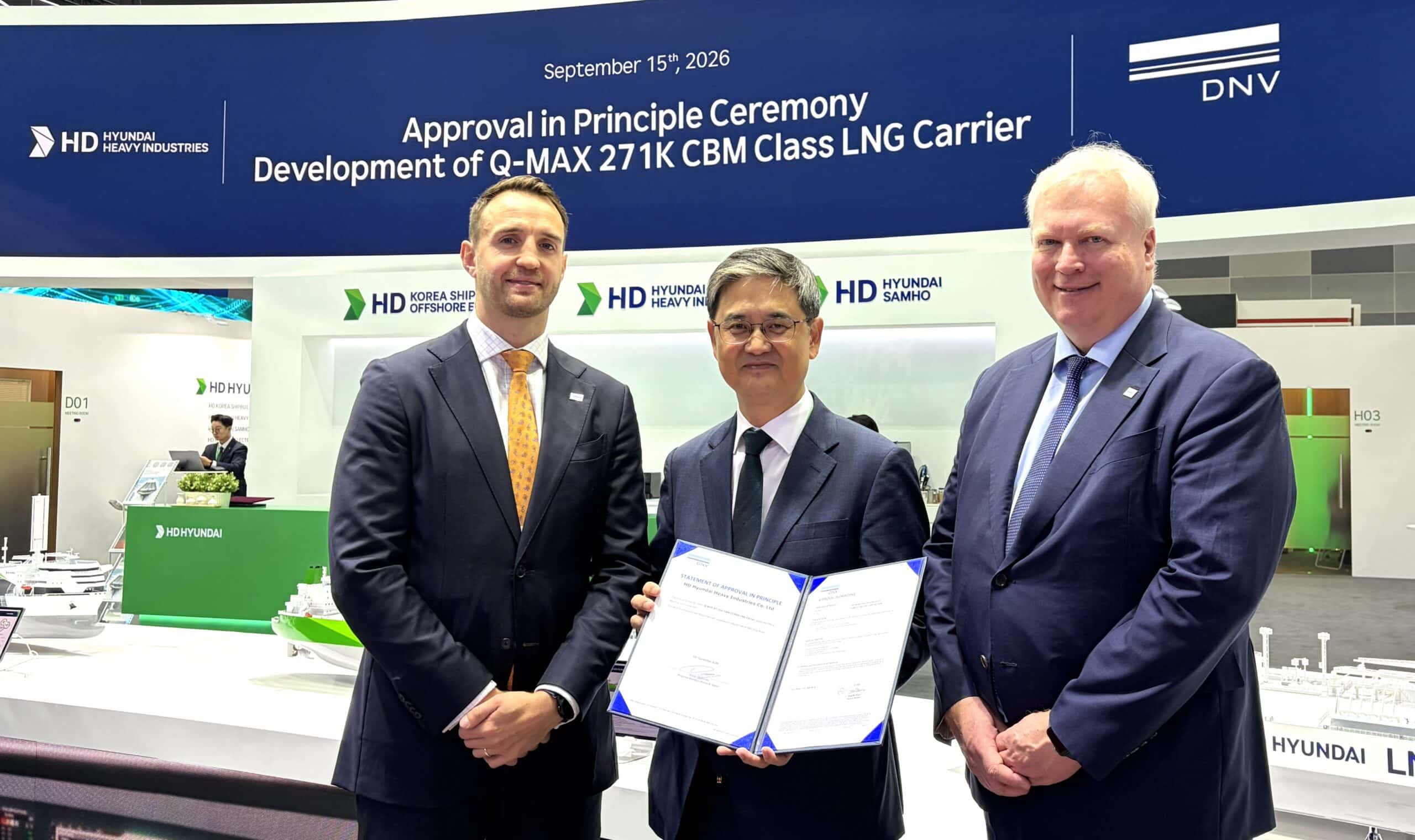 DNV awards HD HHI AiP for 271K CBM LNG Carrier