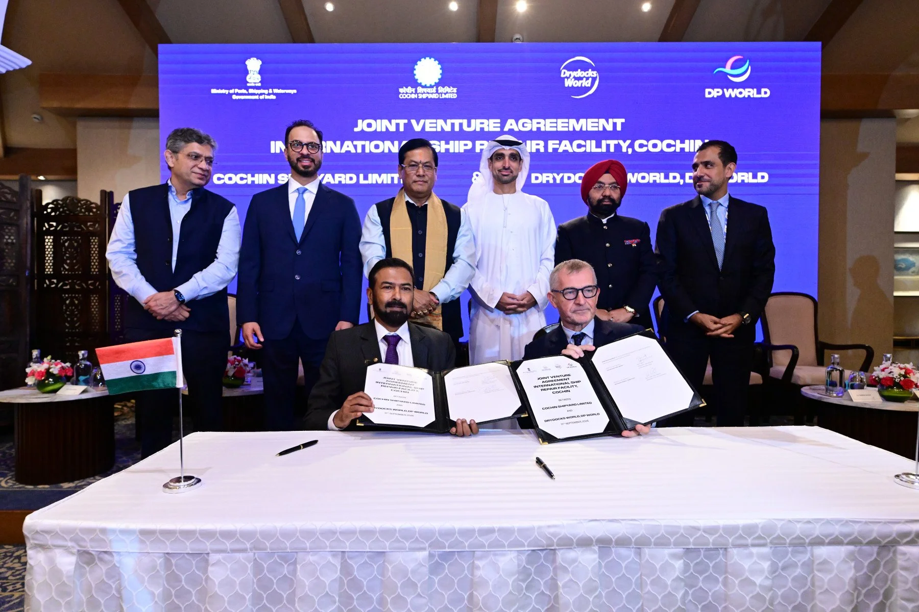 Drydocks World and Cochin Shipyard form joint venture to strengthen India’s ship