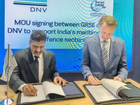 GRSE Inks MoU with DNV in Germany to Boost Advanced Shipbuilding,
