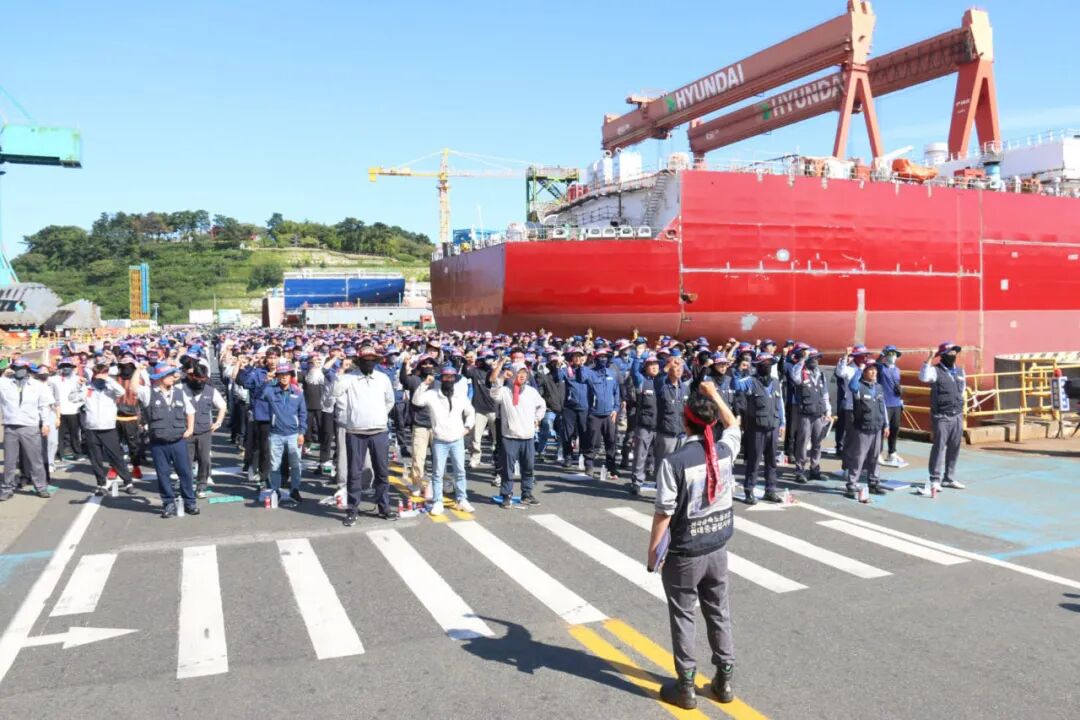 Labor Disputes Spread Across South Korean Shipbuilders as Joint Strike Looms