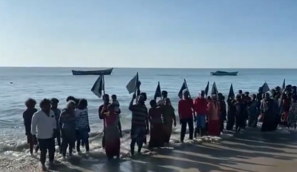 Salt Workers Protest Proposed Shipbuilding Yard Near Thoothukudi
