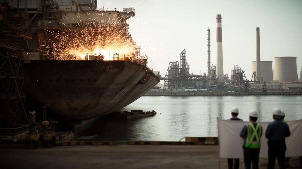 Simultaneous Strikes Hit South Korea's Shipbuilding and Steel Sectors, Shaking